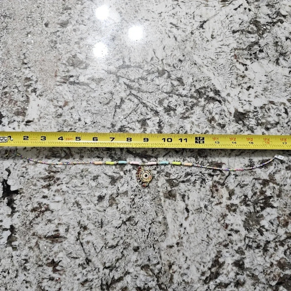 Handmade colorful evil eye necklace - Picture 2 of 4